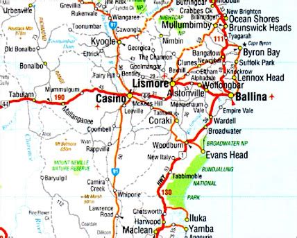 Map of Lismore, NSW 2480 .